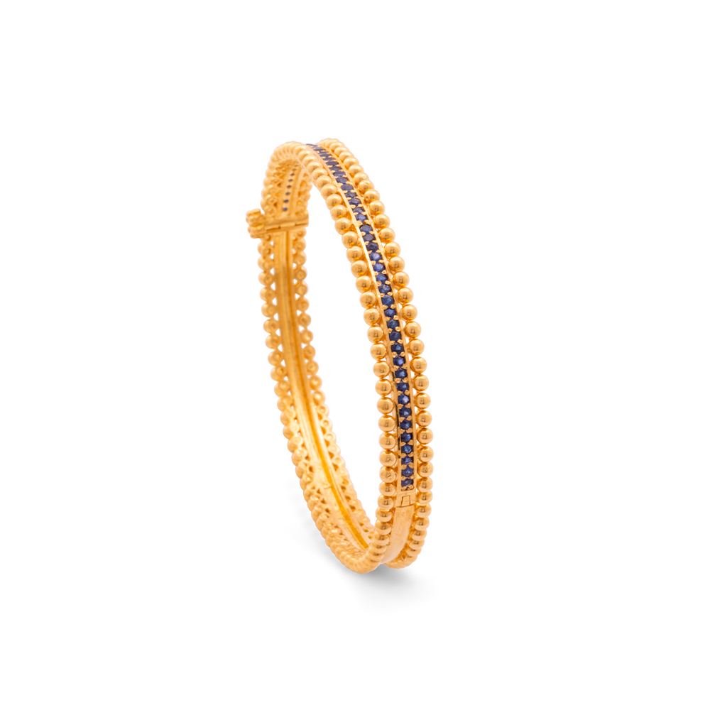 King and Queen Pave Bangle