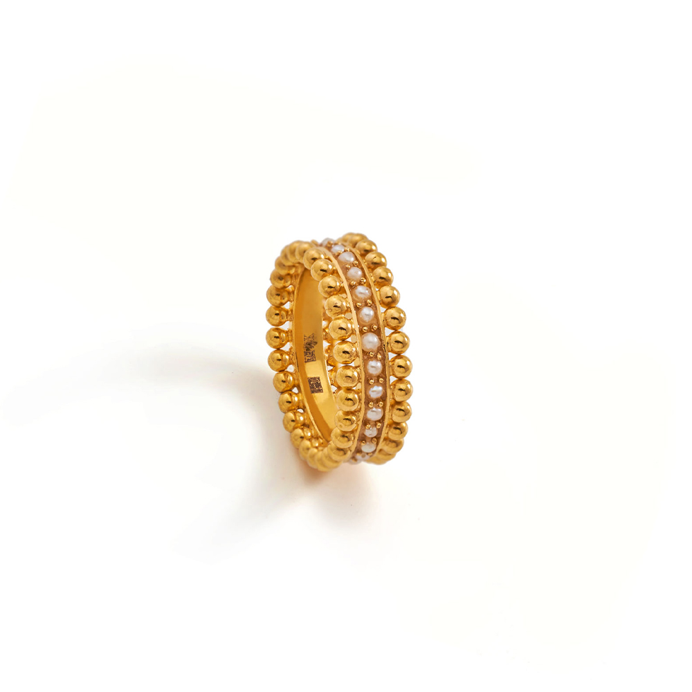 King and Queen Pave Ring