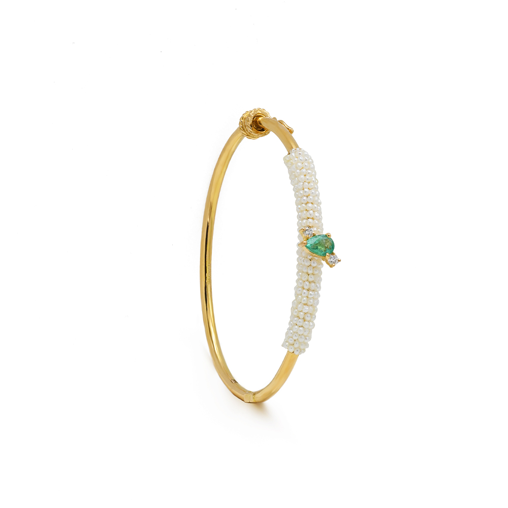 Queen Of The Galaxy Skinny Bangle with Pearls