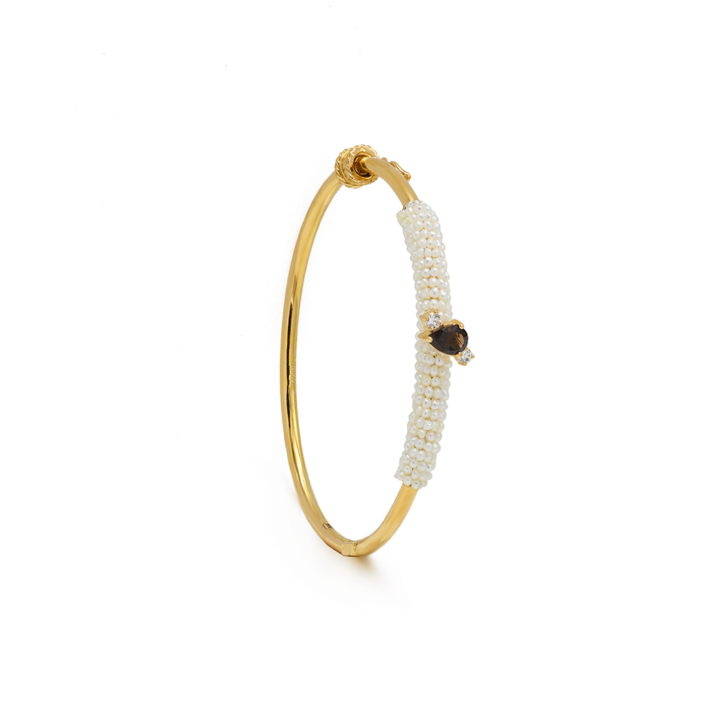 Queen Of The Galaxy Skinny Bangle with Pearls